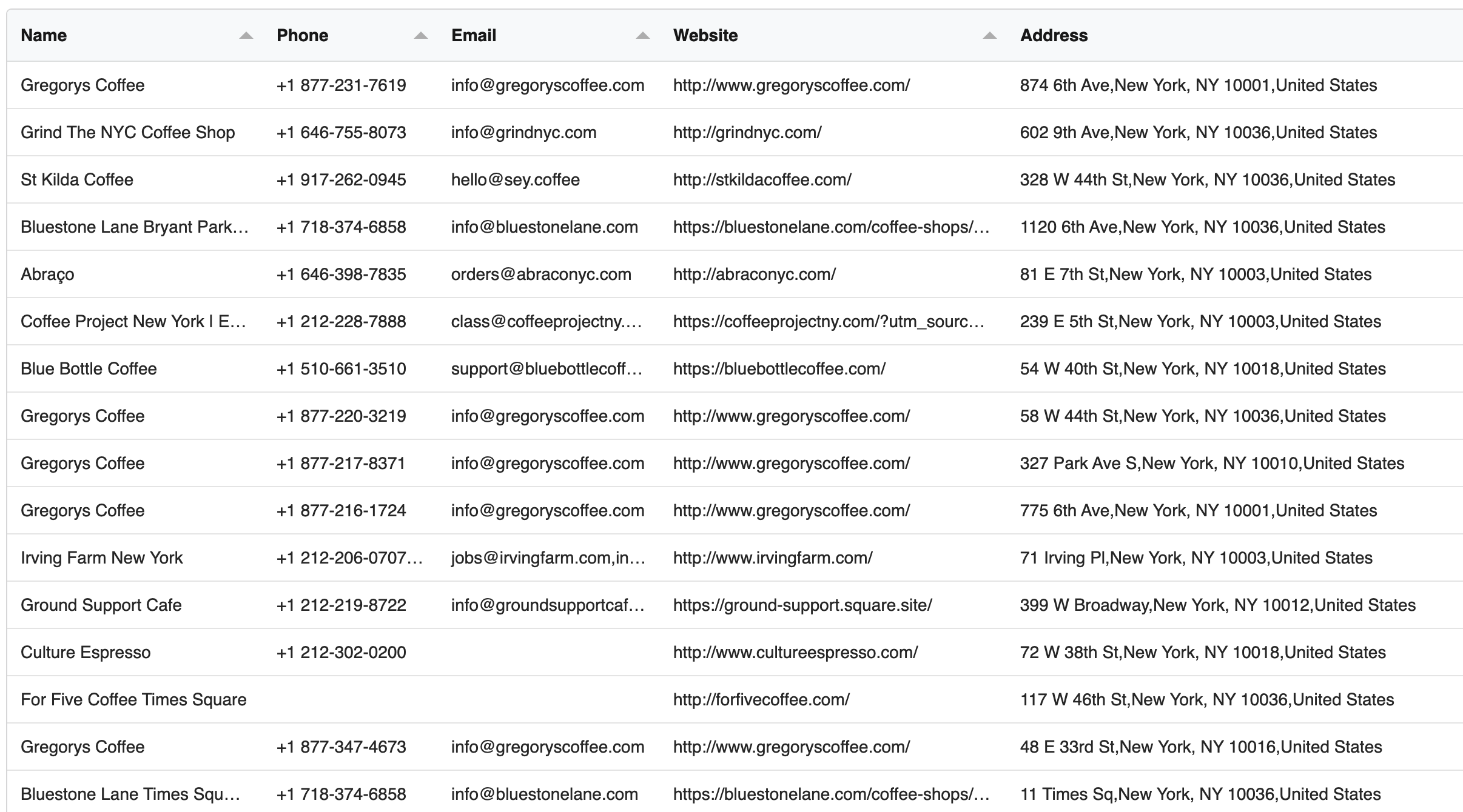 Google Maps Local Leads extraction - Business Name, Email, Phone, Website, Address